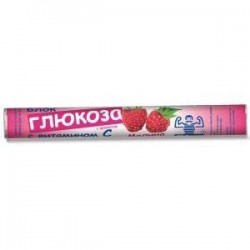 Блок глюкоза, таблетки жевательные 2.33 г 18 шт малина