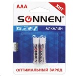 Батарейки, Sonnen (Зоннен) №2 арт. 451087 алкалиновые ААА LR03 24А 1.5В блистер