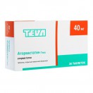 Аторвастатин-Тева, табл. п/о пленочной 40 мг №30